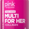 PINK gomitas multivitamínicas para mujeres paquete frontal