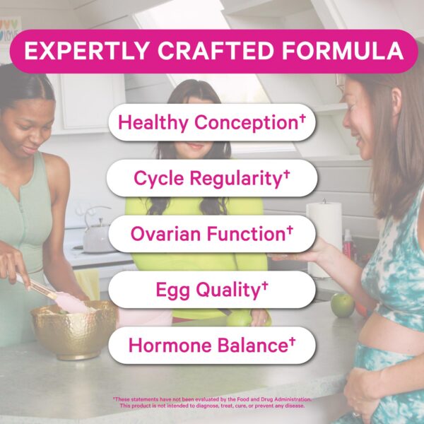 Version 1.0.0 Frasco de suplementos de fertilidad Pink Stork