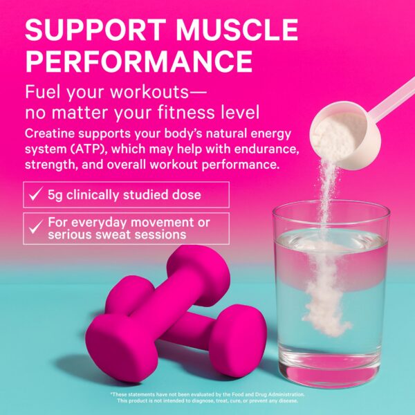 Pink Stork Creatina monohidrato etiqueta