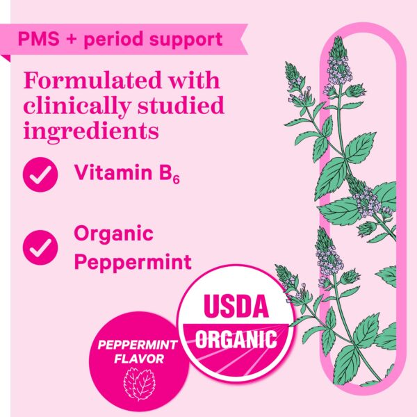 Pink Stork empaque lateral dulce natural apoyo PMS