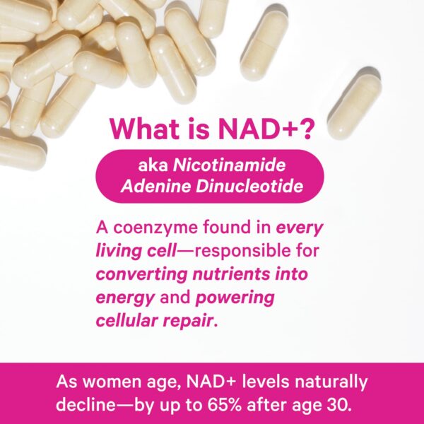 Version 1.0.0 Botella con etiqueta Pink Stork NAD+