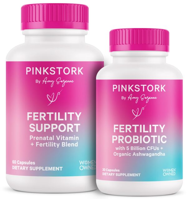 Pink Stork suplemento fertilidad para mujer caja frontal