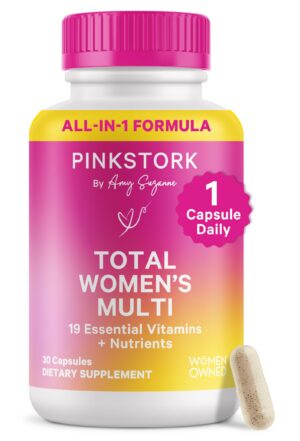 Version 1.0.0 Frente de la botella Pink Stork Total Mujer Multivitamin