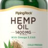 Frasco de aceite de canamo Piping Rock cápsulas