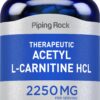Frasco de Acetil L-Carnitine HCL 2250 mg