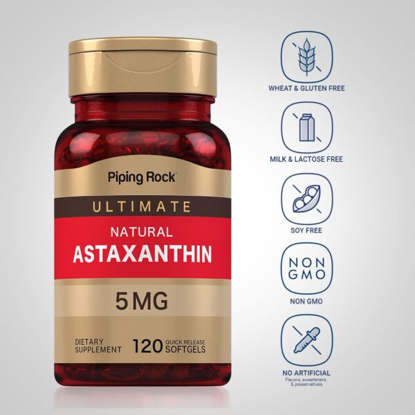Cápsulas blandas de astaxantina 5 mg