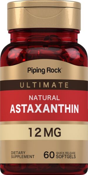 Frontal de Piping Rock Astaxantina 12 mg softgels
