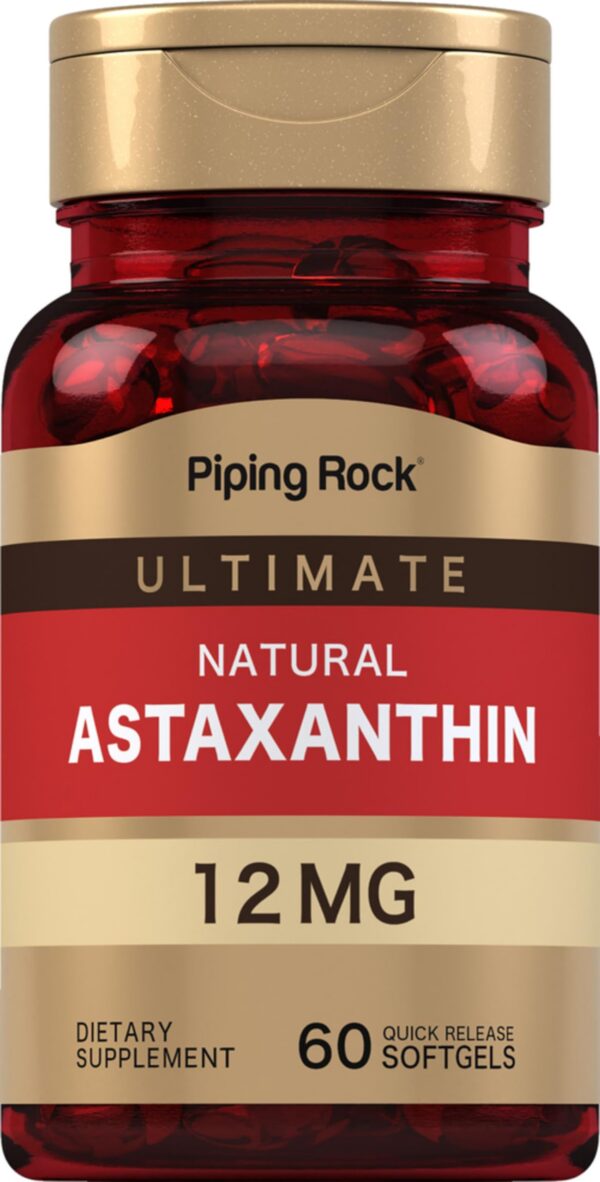 Version 1.0.0 Frontal de Piping Rock Astaxantina 12 mg softgels