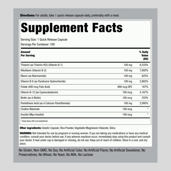 Etiqueta frontal de Piping Rock B100 Complex