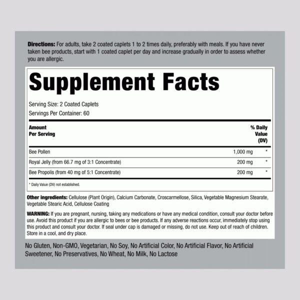 Caplets de Piping Rock en Frasco – Vista Frontal