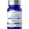botella benfotiamina 300mg cápsulas suplemento sin gluten piping rock