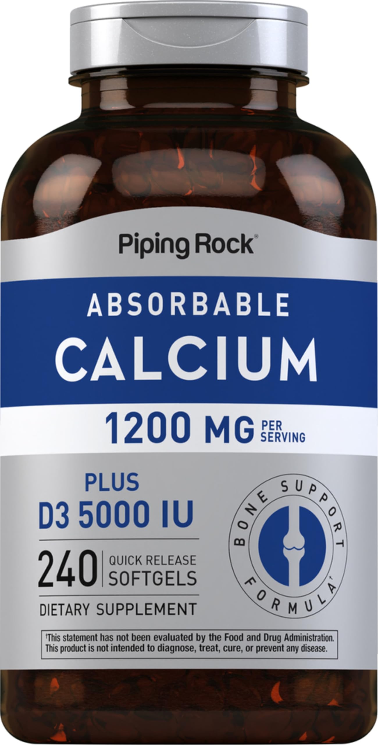 Piping Rock Calcium, 1200 mg with Vitamin D