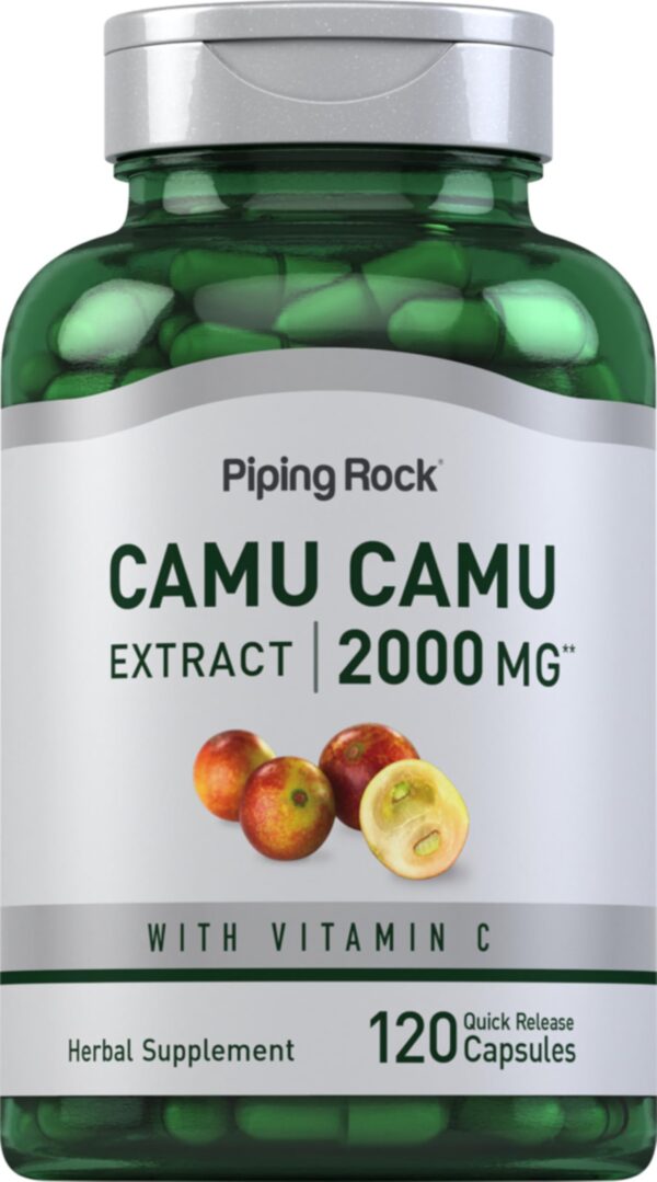 Cápsulas Piping Rock Camu Camu 2000mg paquete principal