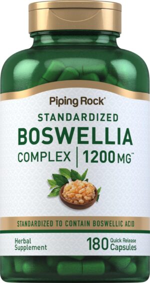 Version 1.0.0 Piping Rock cápsulas extracto Boswellia 1200 mg frasco