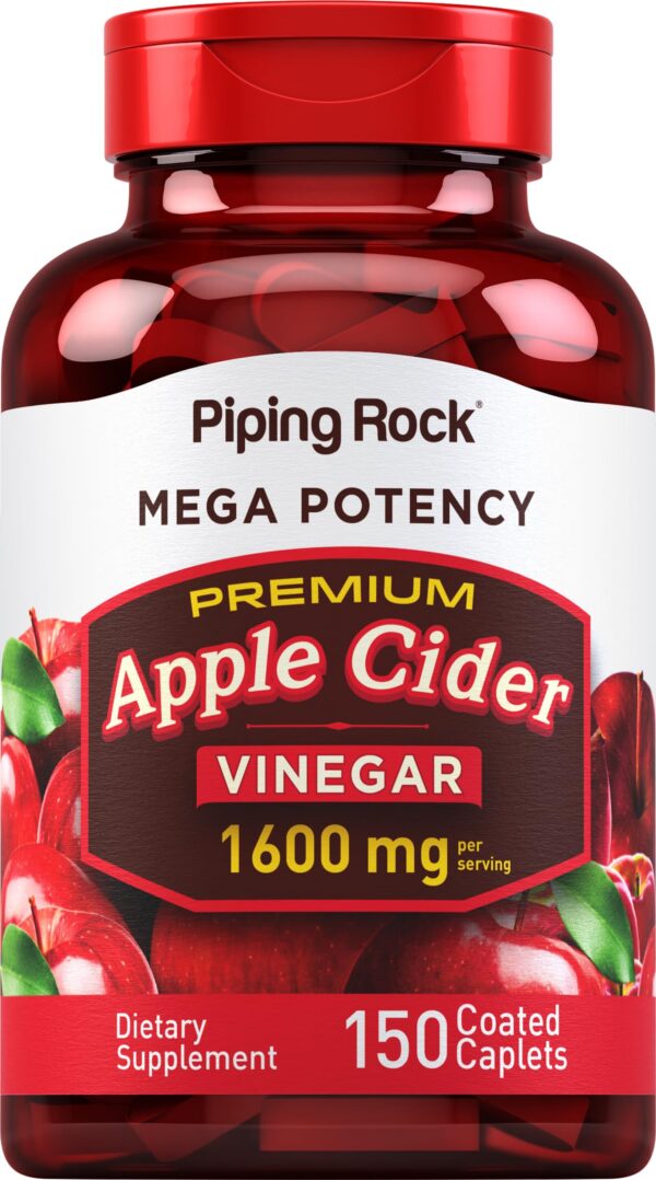 Version 1.0.0 Piping Rock cápsulas vinagre manzana 150 tabletas paquete frontal