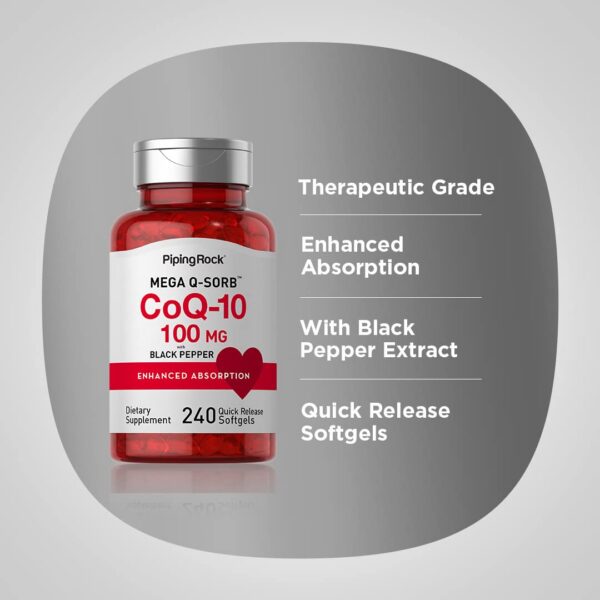 Packaging de 240 cápsulas CoQ10