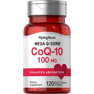 Frasco frontal CoQ10 100 mg Piping Rock