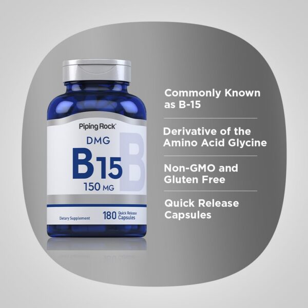 Version 1.0.0 Frasco de cápsulas Piping Rock DMG B15