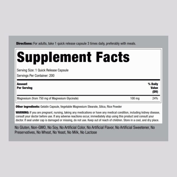 Cápsulas magnesio glicinato apiladas