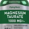 Frente de Piping Rock Magnesio Taurato 1000 mg caplets