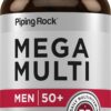 Piping Rock multivitamínico hombres mayores 50 200 tabletas