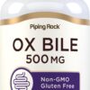 Frente de frasco Ox Bile 500 mg Piping Rock