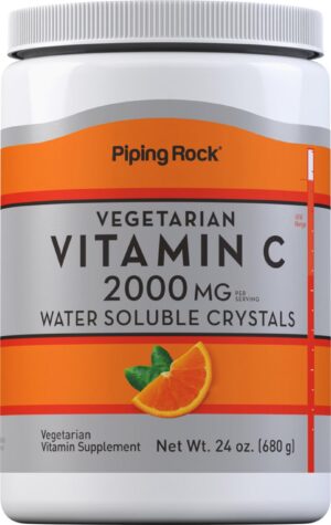 Version 1.0.0 Piping Rock polvo vitamina c 2000mg cristales solubles