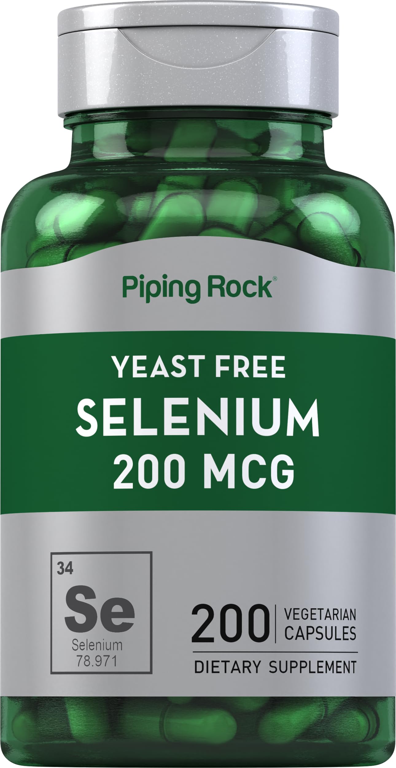 Piping Rock Selenium, 200 mcg