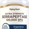 Version 1.0.0 Frasco de Serrapeptase 120000 SPU de Piping Rock