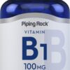 Frente del empaque Piping Rock Vitamina B1 100 mg
