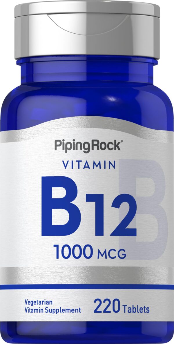 Piping Rock vitamina B12 1000mcg 220 tabletas sin gluten