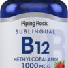 Piping Rock vitamina B-12 tabletas sublinguales sabor a baya