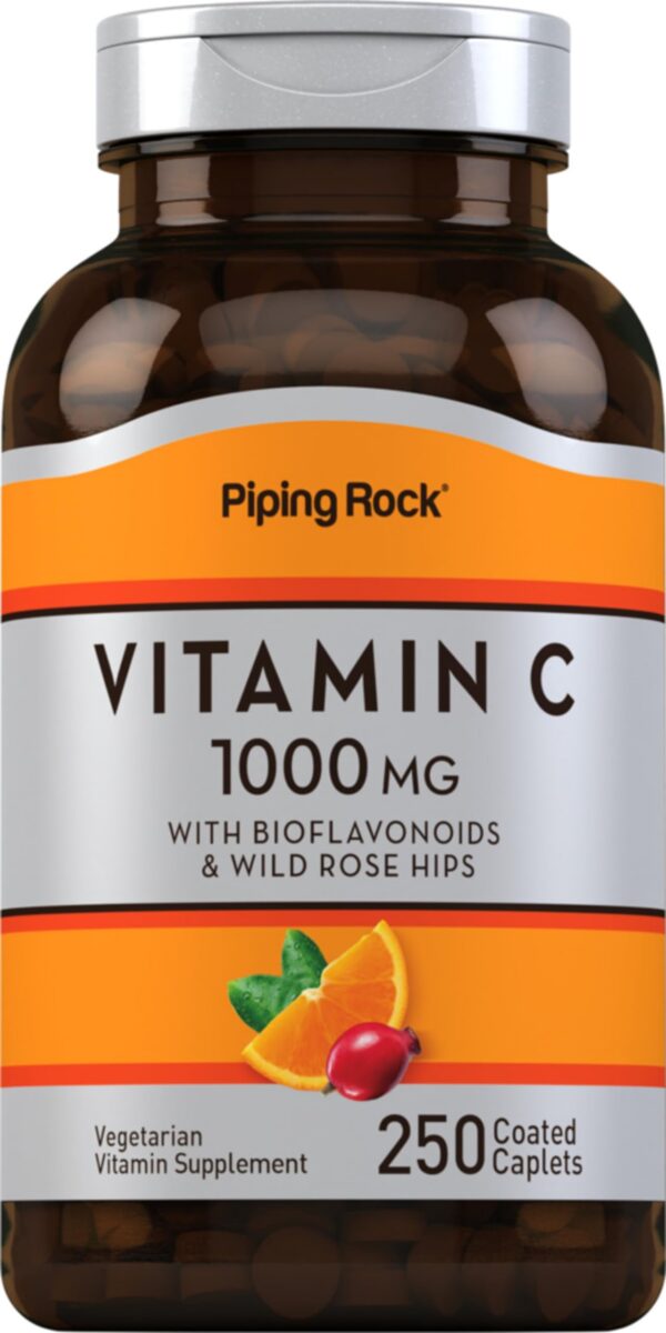 Piping Rock vitamina c tableta recubierta 1000mg 250 unid