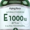 Frente de envase Piping Rock Vitamina E 1000 UI