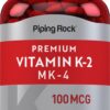 Piping Rock Vitamina K2 MK4 suplemento 220 cápsulas sin gluten
