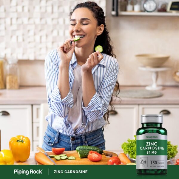 Version 1.0.0 Etiqueta frontal de Piping Rock zinc carnosina