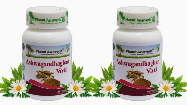 Planet Ayurveda Ashwagandhaghan Vati paquete doble vegetariano