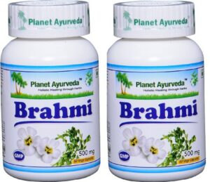 Planet Ayurveda Brahmi cápsulas vegetales 500mg botella principal