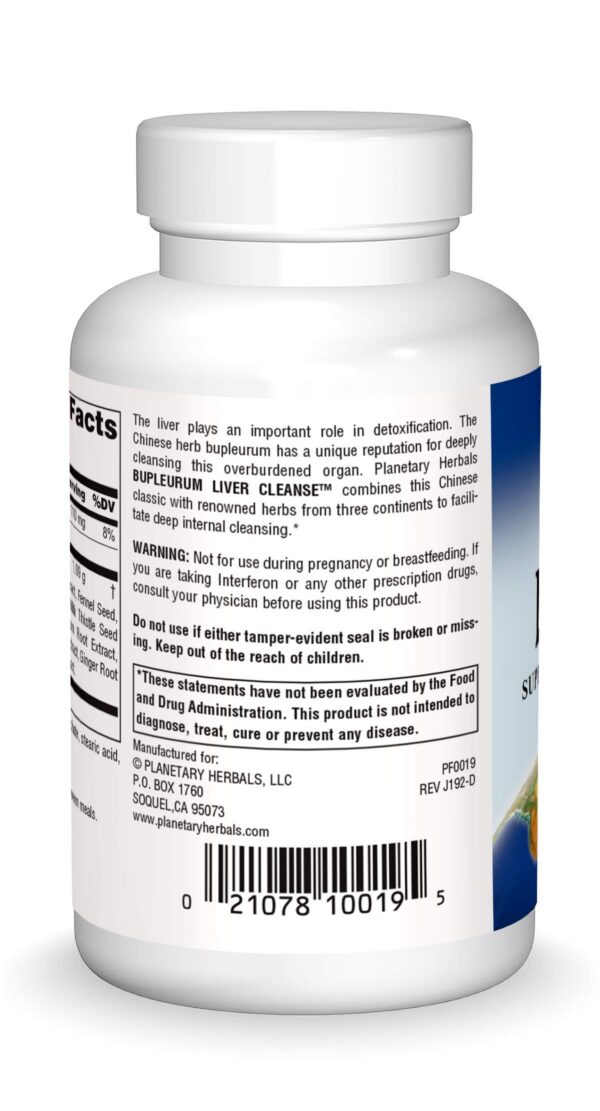 Etiqueta de ingredientes Bupleurum