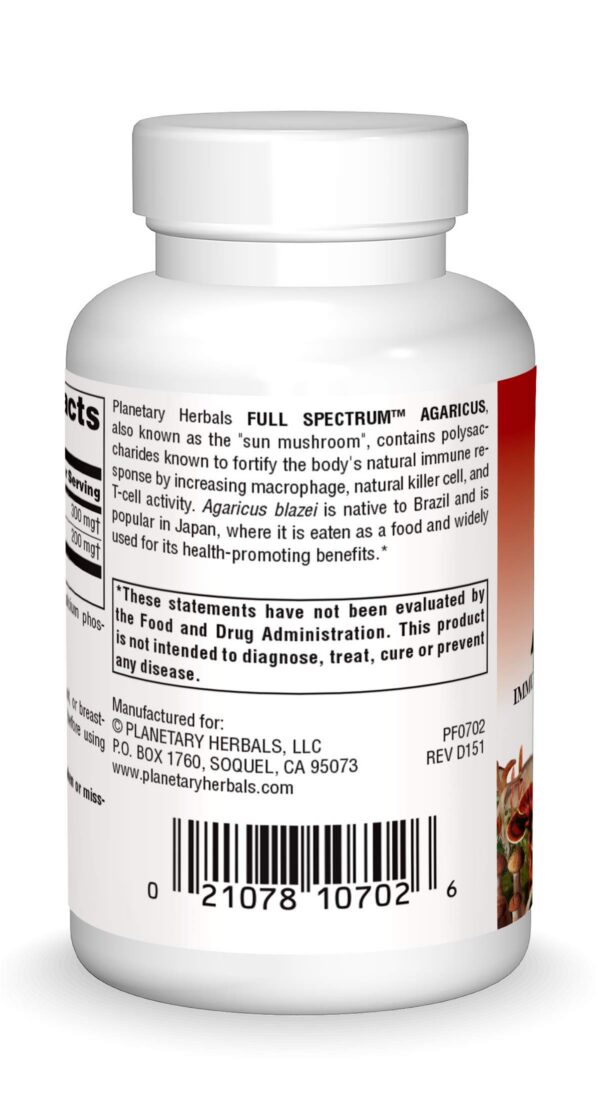 Planetary Herbals Extracto de Agaricus