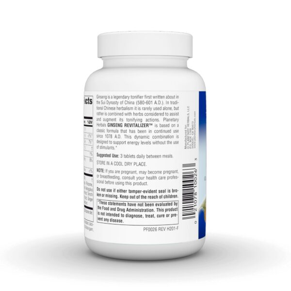 Version 1.0.0 Comparación de tabletas de revitalizador ginseng Planetary Herbals