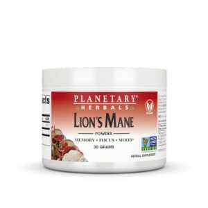 Version 1.0.0 Suplemento vegano Planetary Herbals Melena de León 30 gramos