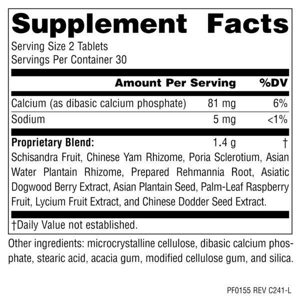 Lista de ingredientes en etiqueta