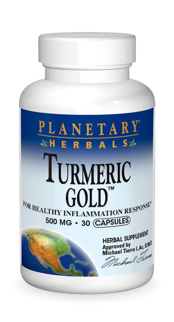 Version 1.0.0 Planetary Herbals Turmeric Gold suplemento antiinflamatorio 30 cápsulas