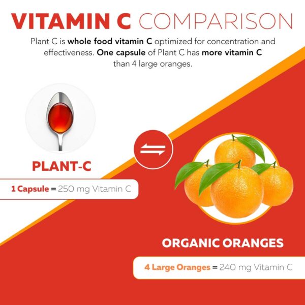 Planta origin vitamina C líquida frasco