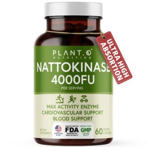 PLANT.O NUTRITION nattokinase frasco etiqueta