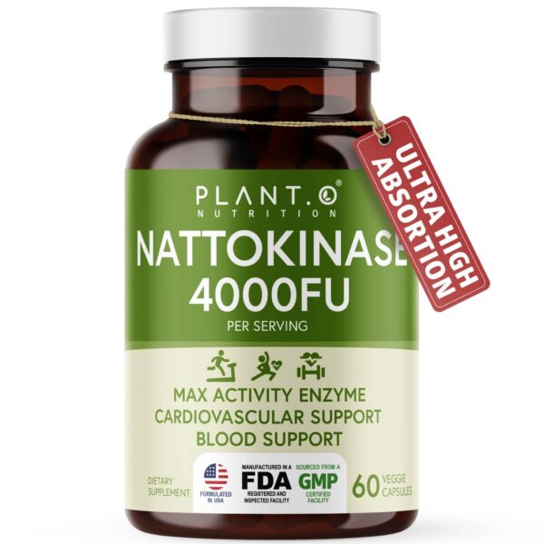 Version 1.0.0 PLANT.O NUTRITION nattokinase frasco etiqueta