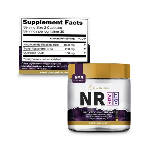 Suplemento Plantanium NAD+ mujeres hombres 60 dosis