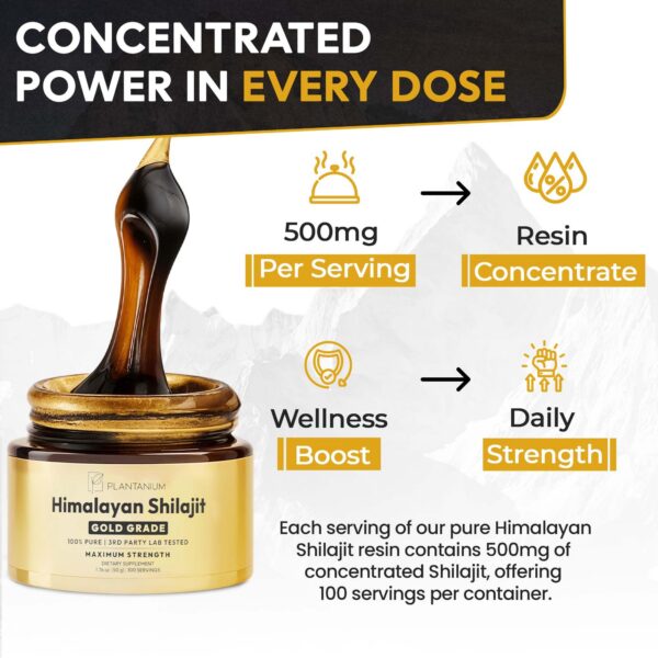 Presentación de Plantanium Shilajit Resin