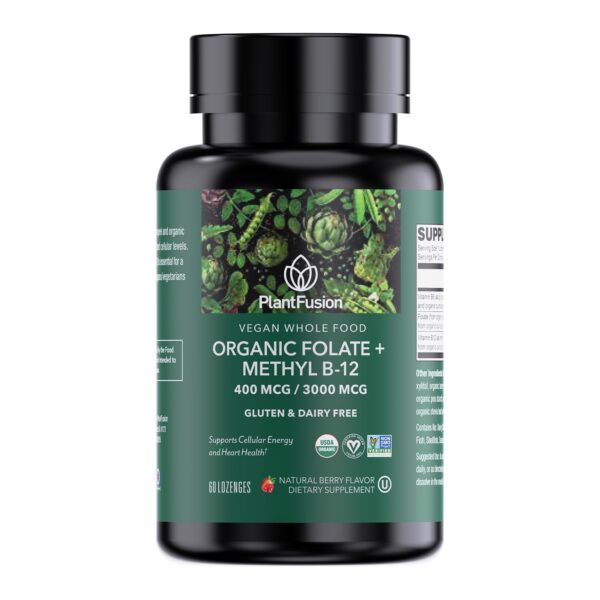 PlantFusion vitaminas B-12 sabor a bayas